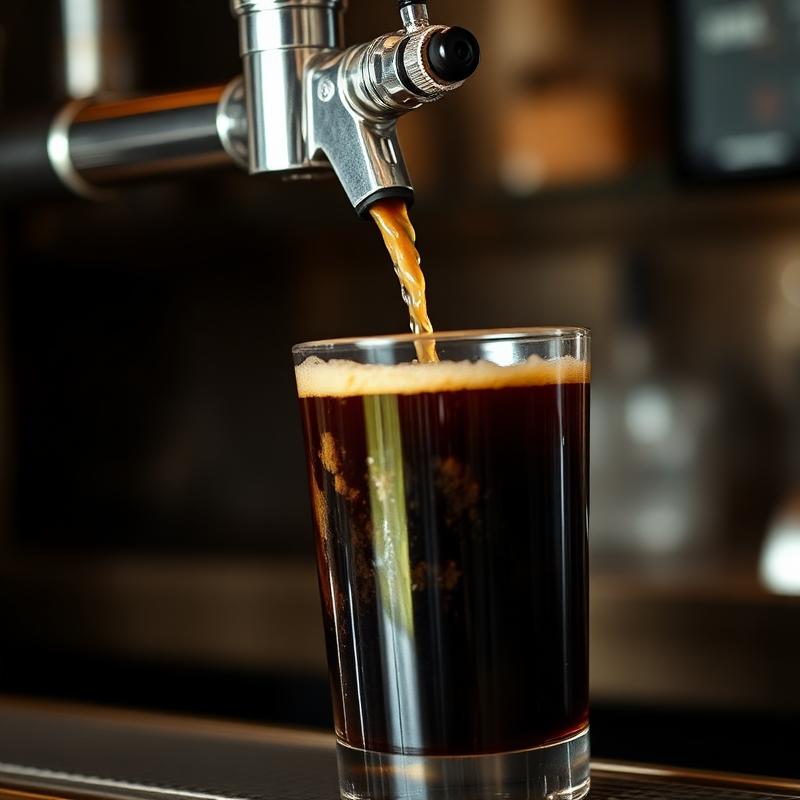 Nitro Cold Brew handcrafted at Lucky Detroit Coffee