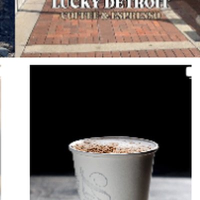 Lucky Detroit coffee cups